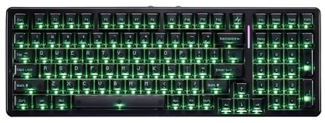 ATK A98 Pro Kabellose Mechanische Gaming-Tastatur, 98 Tasten, kompaktes Layout, Tri-Mode 2,4 G/Bluetooth/kabelgebunden, Hot-Swappable Dichtungshalterung, 12.000 mAh Akku, 1 ms niedrige Latenz