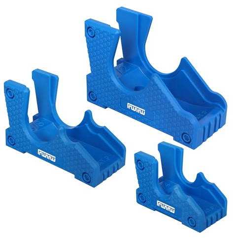 Magnetic Ratchet Organizer/Holder 1/2”, 3/8” and 1/4”(3PCS)Horizontally or Vertically-Patented-Tool Tray/Rack/Shelf for Ratchet, Wrench, Pry Bar, Breaker Bar, Extension Storage Box Drawer Panel (Blue)