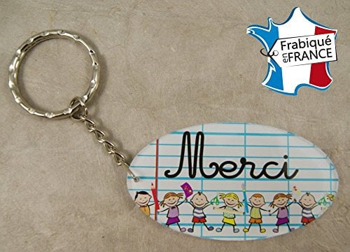 Porte Clef Merci MAITRE/MAITRESSE - Le Cadeau Original de Fin d'Année Scolaire. L'école est finie ! Vive les Vacances !