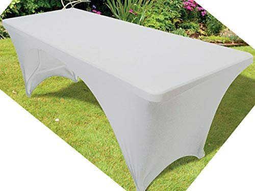Fachhandel Plus Tischhusse für Koffer-Klapptisch Husse für Biertisch klappbarer Tisch Bierzeltgarnituren-Tisch faltenfrei bügelfrei pflegeleicht waschbar 183 x 75 x 74 cm