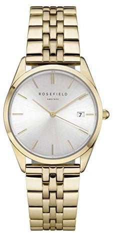 Rosefield Unisex Erwachsene Analog Quarz Uhr mit Edelstahl Armband ACSG-A03