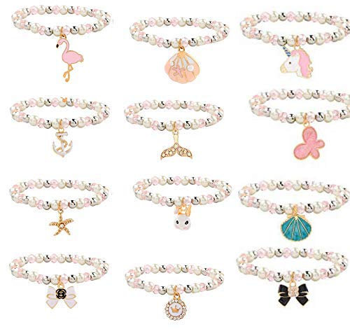 12 Stück Armband Mädchen,Kinder Perlenarmband,Bunte Kinderschmuck Handmade Armband,Freundschaftsarmband für Kinder,Freundschafts Armbänder,Mitgebsel Kindergeburtstag Mädchen Geschenke