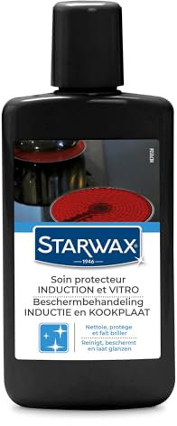 STARWAX - Crème de Soin Vitrocéramique et Induction - Nettoie, Protège et Fait Briller - Sans Rayures - Facilite l'Entretien - Fabriqué en France - 250ml