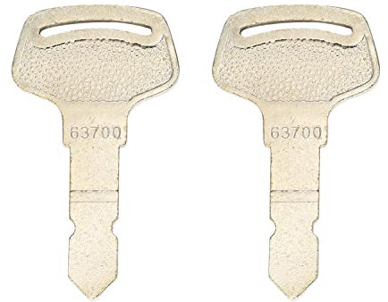 2Pcs SBA385210370 87778921 15248-63700 Clé de Contact pour Tracteur New Hollan d T1520 T1530 T2410 T2420 TC55DA TZ18DA TZ22DA TZ24DA TZ25DA Tracteur Kubot a B3200HSD B7400HSD B7410D