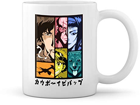 Cowboy Bebop Color Anime Characters Weiße Tasse Mug