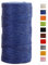 JeogYong Spago Juta Corda di Juta 2mm x 100m, Naturale 3 Strati Spago da Giardino, Corda di Iuta Spessa per Decorazioni Floreali, Fai Da Te, per Confezionare Regali (Blu)