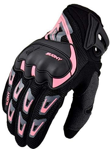 QSCTYG Gants Moto Été à la Moto Respirant des Gants de Moto Complet Moto Equipement Femmes Hommes Rose VTT Rider Sports Protect Gant Gants de Moto 88 (Color : Pink, Size : M)