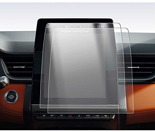 YEE PIN 2 Stücke 9,3-Zoll Kompatibel mit 2020-2023 Renault Zoe/Clio 5 / Captur mk2 / Arkana PET Material Schutzfolie Navigation Displayschutzfolie Kratzfest Clio 5 Transparent Folie
