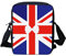 Howilath Kleine Kuriertasche mit lustigem Tierdruck, Outdoor-Reisetasche, Umhängetasche, Handytasche, Union Jack Design, Small