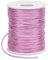 LEREATI Fil Nylon pour Bracelet 1.5mm x 100m Cordon Satin de Soie Cordon Bracelet Coulissant, Fil pour Tisser des Colliers, Bracelet, Perle, Bijoux, Macramé, Artisanat DIY (Rose Foncé)