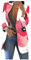 Sex KostüMe Frauen Spiderman Anzug Engel KostüM Damen Pelzjacke Damen Boucle Blazer Warnschutzjacke Medusa KostüM Fleecejacke Mit Kapuze Damen Reserved Weste Damen(4 Wassermelonen Rot,XL)