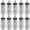 KUOQIY 10 Piezas Adaptador BNC Hembra a RCA Macho, Conector de Metal para Cámara CCTV, Acoplador Coaxial de Vídeo
