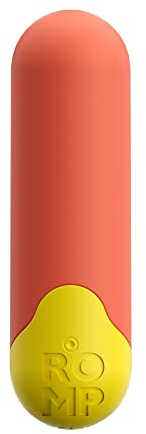 ROMP Riot Mini vibromasseur puissant | Stimulateur clitoridien 6 niveaux de puissance et 4 modes | Vibro discret fin doux au toucher 7,6 cm | Sextoy pour couple rechargeable
