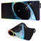 Alfombrilla de Ratón RGB, XXL Mousepad Alfombra Gaming 800x300mm Tapete de Juego Extra Grande, 14 Modos Iluminación, 7 Colores LED para Jugadores PC, Entrada USB Adicional (Agujero Negro)