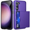 ACOCOBUY Coque pour Samsung Galaxy S23 Étui Portefeuille Fente pour Carte Crédit Cachée Coque avec Porte-Cartes Antichoc Housse Protection à Double Couche Étui Housse Arrière 6,1 pour Femmes Violet