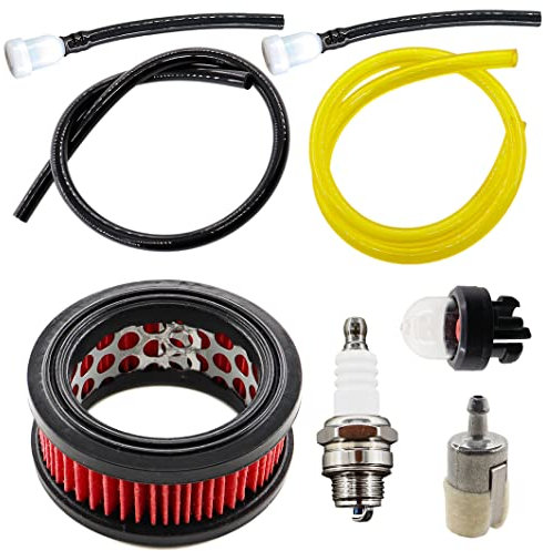 MCHNIC Kit de filtre à air pour tronçonneuse Echo 13030039730 CS-370 CS370 CS370F CS400 CS-400 CS400F CS420ES CS-5000 CS-3500 avec Bougies d'allumage Filtre à Carburant évent de réservoir de carburant