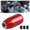 JNNJ Wave-Stick-Schaltknauf, Schalthebel aus Kohlefaser, Universal Auto Manueller Schalthebel mit 3 Adaptern, Schalthebelabdeckung Verkleidung für Fahrzeuge(Rot)