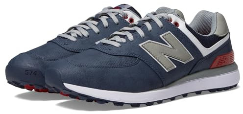 New Balance Herren 574 Greens V2 Golfschuh, Marineblau, 45.5 EU