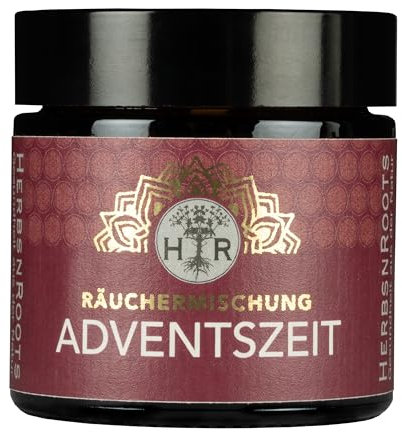 Adventszeit Räuchermischung - Kraftvolles Räucherwerk • spirituell • energetische Reinigung • 100% Natur • ähnlich: Palo Santo Räucherstäbchen, weißer Salbei zum Räuchern • HerbsnRoots