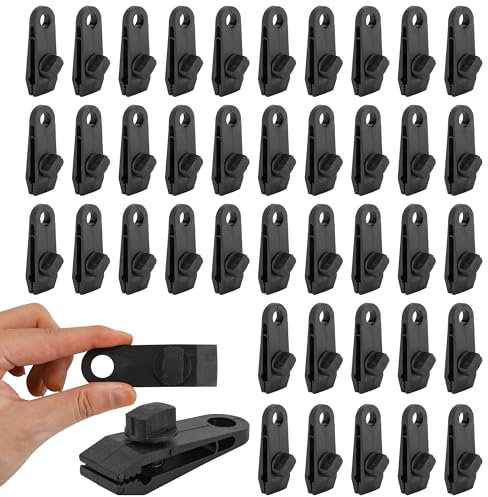 KEJJNYER 50 Stück Planenclips, robuste Verriegelungsgriffe