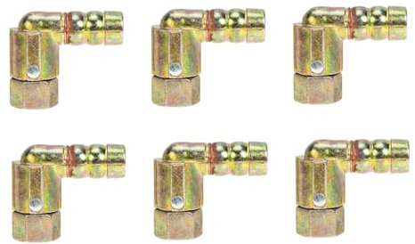 jojofuny 6pcs Brass Stove Tube Adapter 1.1cm Inner Thread Gas Pipe Joint Compatible Kitchen Stove Pipeline Connector
