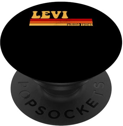 LEVI Name Personalisierte Idee Herren Retro Vintage LEVI PopSockets Klebender PopGrip