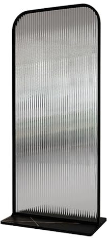 Paravent Raumteiler Freistehender Sichtschutz Aus Glas für Wohnzimmer Auf der Terrasse Im Freien, 67 Zoll Beweglicher Sichtschutz-Raumteiler, Einzelpaneel-Trennwand / Dekorativer Sichtschutz Fürs Büro