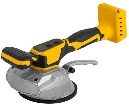 Fliesenrüttler,Fliesen-Vibrations-Nivelliermaschine,Fliesenleger Maschine Mit 130MM Saugnapf Und 2 Batterien 8 Stunden Nutzung,8 Vibrationsniveaus