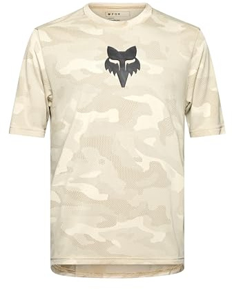 Fox Racing Herren Ranger Trudri Short Sleeve Mountain Bike Jersey T-Shirt, Cream, L EU