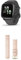 vGarmin Venu Sq 2, AMOLED GPS Smartwatch with up to 11 days battery life, Shadow Grey & Quick Release Band (20 mm) - Blush Pink with Light Gold