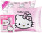 Hello Kitty Satin Kissenbezug mit Reißverschluss, 48x66cm Kühlendes Kopfkissenbezug Sanft zu Haar Haut, Geschenke für Frauen Teenage Mädchen