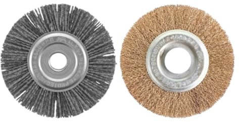 Lazy-Weeder Electric Weed Sweeper Brush Replacement Parts - Battery, Charger And Nylon/Wire Brush Gardening Tools Weeding Tool For Block Paving, Driveway And More (Nylon Wire Brush)