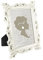 Tone Link. Vintage-Bilderrahmen, 12,7 x 17,8 cm, luxuriöser antiker Bilderrahmen mit Glasfront, Tisch-Wandbehang, Weiß