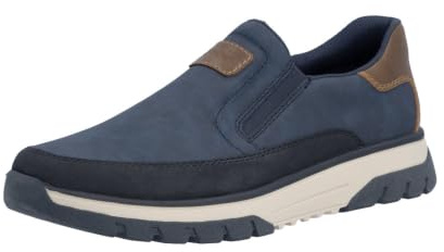 Rieker B9350-14 Slipper Kunstleder Herren in blau