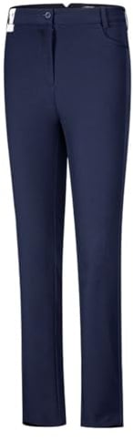 DUWEIKE Damen Golfhose Sommer Leichte Stretch Slim Fit Schnelltrocknende Anzughose Lässige Arbeitshose Knöchelhose,Blau,XS