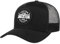 Brixton Round Logo Trucker Cap Basecap Baseballcap Truckercap Meshcap Herren/Snapback - Snapback, mit Schirm, Schirm Frühling-Sommer Sommer - One Size schwarz