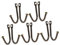 VICASKY 10 ganci da giardino vintage forti ganci da parete per ganci decorativi in bronzo per attrezzi da giardino e accessori esterni durevoli da installare