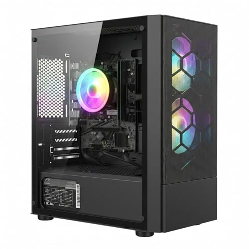 STGsivir Gaming PC, Gaming Computer Desktop Tower, Intel Core i7 8th up to 4.1GHz, 32GB DDR4 RAM, 1TB SSD, WIFI 6, BT 5.0, RGB Fan x2, Windows11 Pro