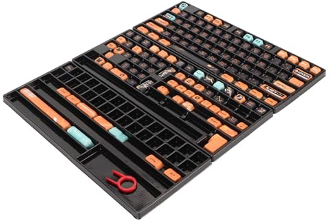 Yctze Tastenkappen-Set für Mechanische Tastatur mit 141 Tasten, Farbechte PBT-XDA-Höhe, Anpassbar für 61, 87, 98, 104, 108, 141 Tasten