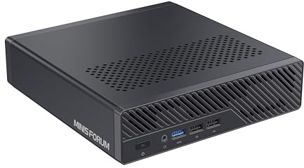 MINIS FORUM MS-R1 ARM Workstation Mini PC, CP8180 (12C/12T, bis 2,6 GHz, 45 Tops), 64 GB LPDDR5, ECC-Unterstützung, PCIe 4.0 x16, Dual 10GbE, UEFI-Boot, kompatibel mit Proxmox/KVM (ohne SSD)