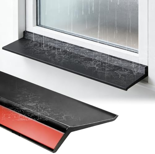 Umllpet Bande de Protection Contre la Pluie Autocollante Extérieure, Déflecteur pour Fenêtres et Portes 1m, Anti-Infiltration sur Cadres