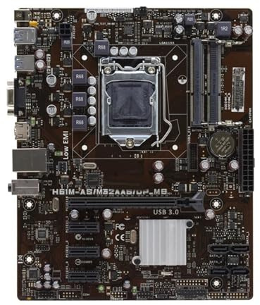 motherboard Fit For ASUS H61M-AS/M32AAS LGA 1155 con supporto I5-3570K I5-3470 I7-3770K I3-3220 2100 CPU 2xDDR3 16GB PCI-E 2.0 ATX