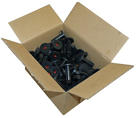 Stabilo-Sanitaer 100x Schallschutzdübel 12mm M6 Gummidübel mit Bund Kragen Schalldämmung Schallschutz Dübel