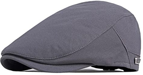 RICHTOER Beret Flat Caps Newsboy Cap Woolen Flat Cap Man Summer Autumn (Grey)