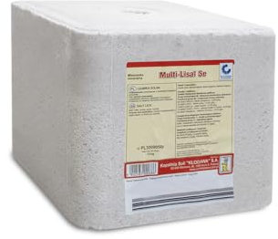 PALIGO Salzlecksteine Salzleckstein Leckstein Salzstein Mineralleckstein Viehsalz Salz Für Pferde Rinder Ziegen Schafe Wild Tiere Multi Lisal Se 10kg x 2 Steine 20kg / 1 Karton KSK