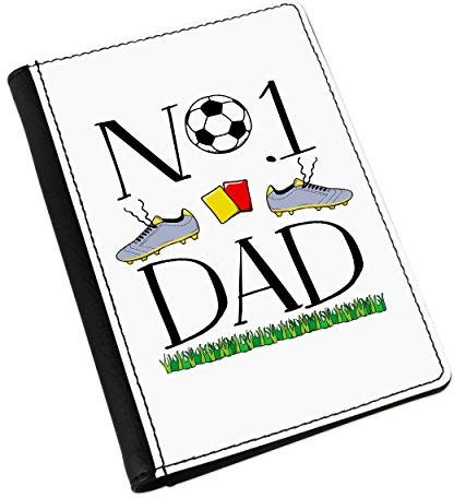 N º 1 Papá Fútbol Pasaporte Funda Soporte