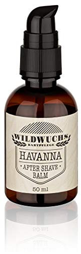 After Shave Balsam Herren HAVANNA von Wildwuchs Bartpflege - Aftershave Herren Balsam Balm Gel mit Aloe Vera (1 x 50 ml)