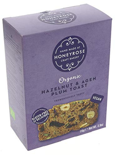 Honeyrose Hazelnut & Agen Plum Toast 110g (Pack of 6)