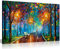 Leonid Afremov Ölgemälde auf Leinwand, abstrakt, für Wohnzimmer, Heimdekoration, Misty Mood, 76x51 cm (30x20in)