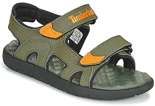 Timberland Perkins Row 2-strap, Unisex-Kinder Peeptoe Sandalen, Grün (Verde (Grape Leaf) Tb0a24y7a581), 29 EU